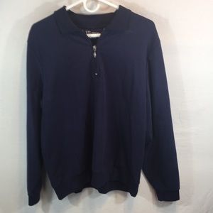 The TOG Shop Large Navy Blue V-Neck Sweatshirt